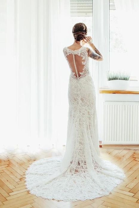 Suknia ślubna Vanilla Sposa koronkowa XS/S