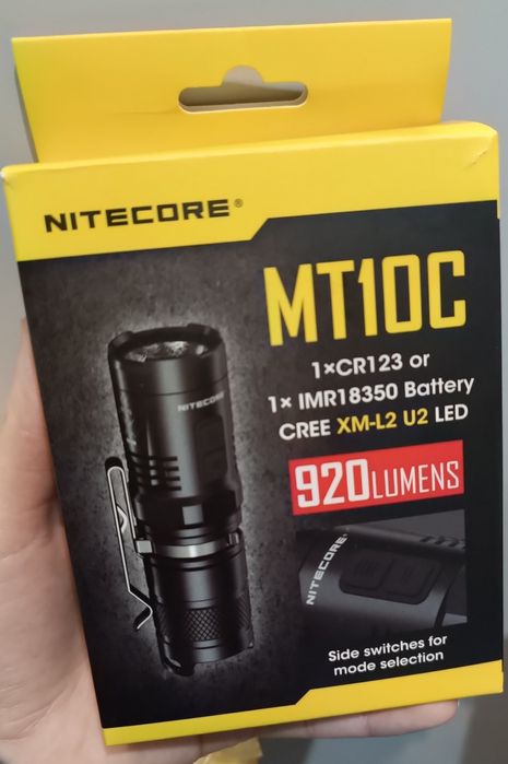 Nitecore MT10C ліхтар на шолом/ручний