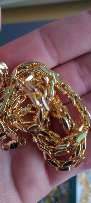 Złota bransoletka, pozłacana bransoletka, zawieszka, łańcuszek, złoto