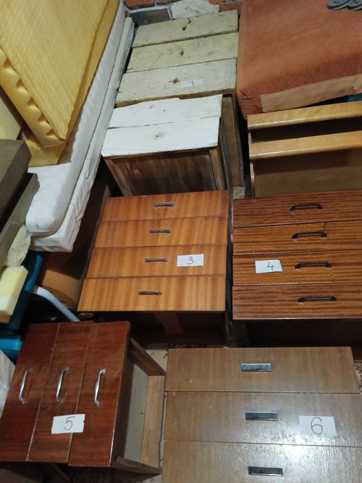 pudełko, pojemnik jak szuflada vintage PRL; komoda, biurko, szafka