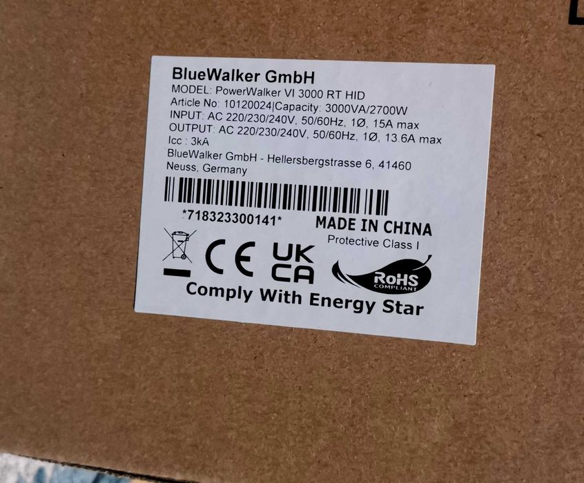 Zasilacz UPS PowerWalker VI 3000 RT LCD HID UPS