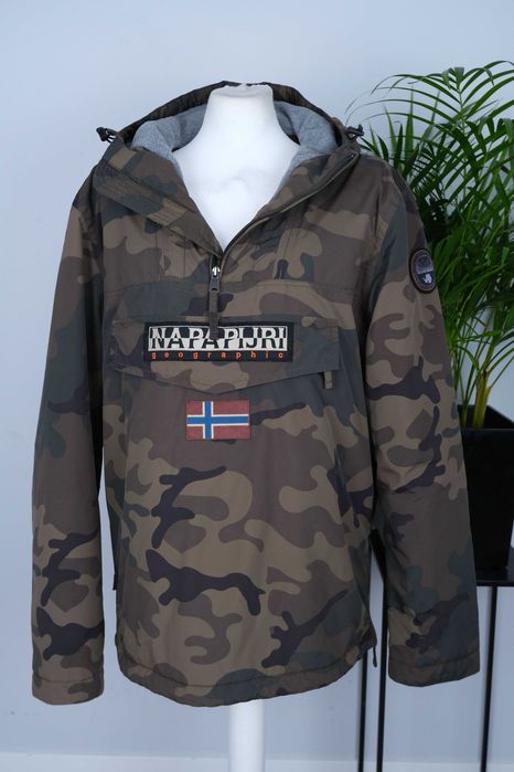 Napapijri kangurka anorak męska na polarze  r XL