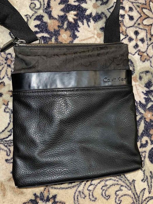 Мужская сумка Calvin Klein оригинал кожа натуральная