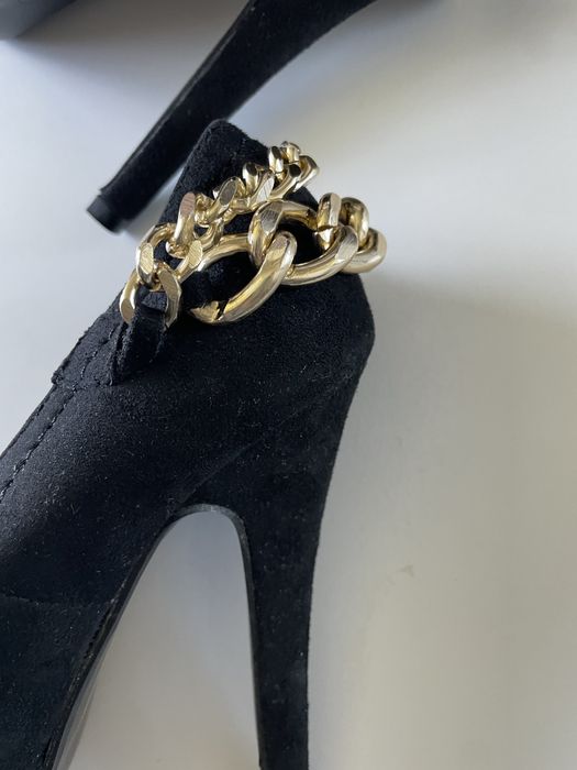 Buty damskie szpilki platforma  Kayla Shoe rozmiar 37 eko skora zamsz