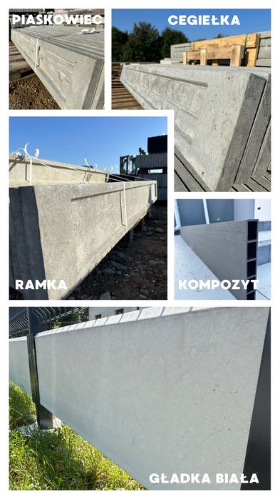 Ogrodzenie Panelowe 3D Komplet do montażu Panel Słupek Podmurówka Transport