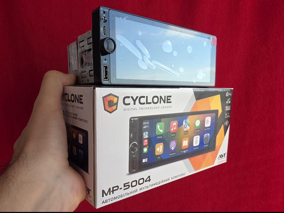 Автомагнитола 1 din Cyclone сенсорная магнитола в машину с экраном