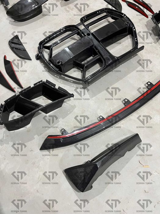 Карбоновий обвіс bmw m3 g80 m4 g82 губа дифузор спойлер бмв карбон г80