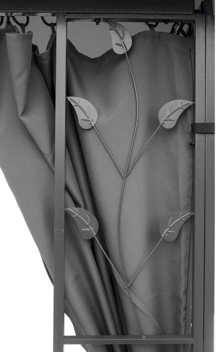 Pawilon ogrodowy Ateny Konifera 400x300cm szary