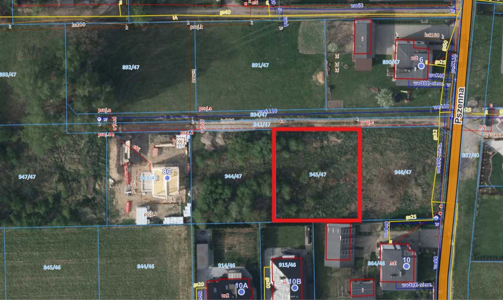 Sprzedam dzialke budowlana Żory-Rogoźna ul. Pszenna