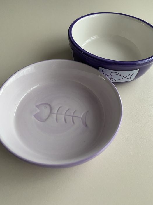 Керамічна миска для кота маленької собаки