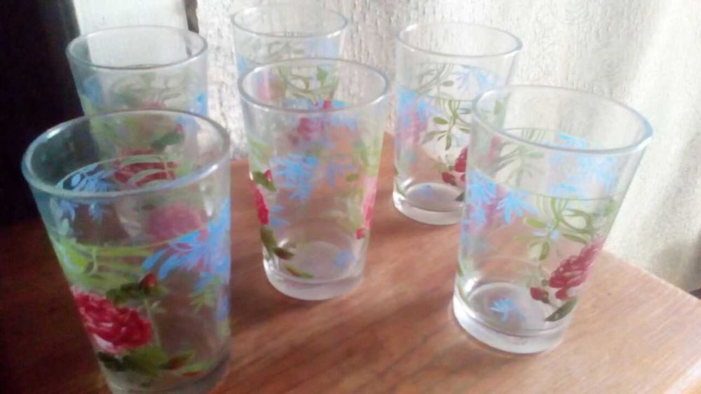 6 клянок стаканов по 200мл