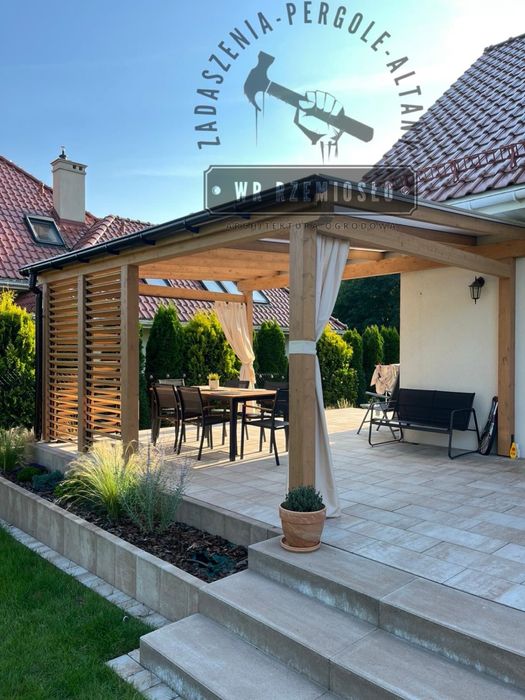 zadaszenie tarasu/wiaty/place zabaw/taras drewniany/pergola