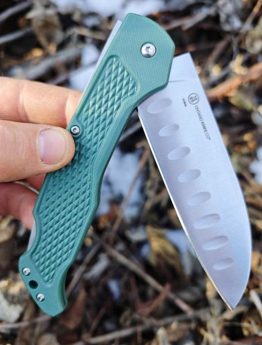 Ontario Camp Plus EDC Santoku, Chef складной кухонный нож для природы