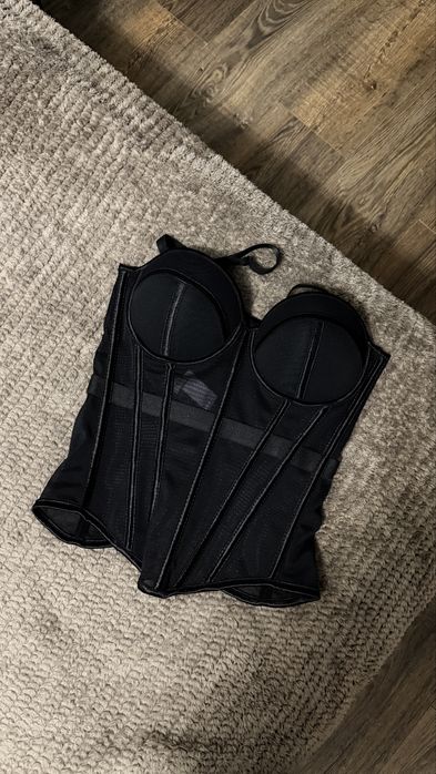 Корсет, корсетний топ, чорний корсет