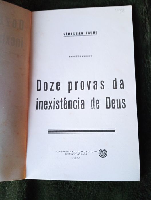 Doze provas de inexistência de Deus	FAURE. (Sébastien) Antigo