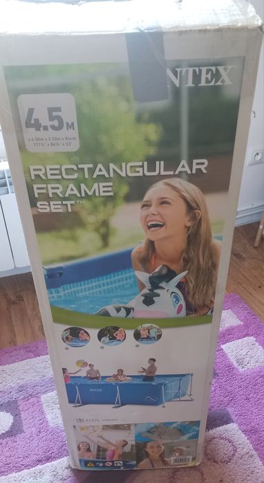 Basen ogrodowy Intex 4.5×2.2×0.8 +pompa, drabinka, przykrycie