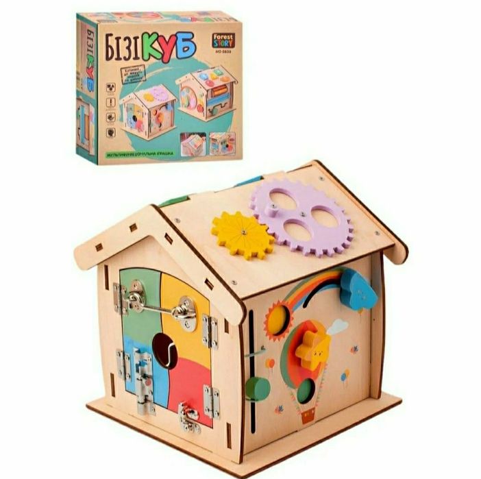 Бізікуб Limo toy дерев'яний будинок