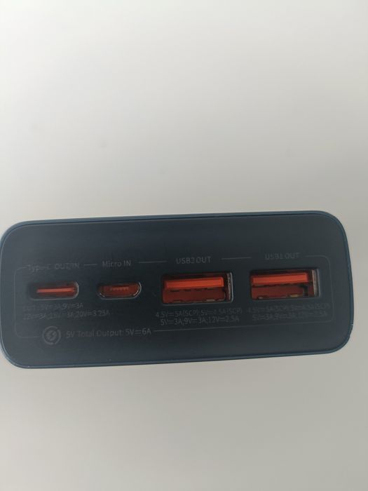Powerbank Baseus Adaman Metal 65W 20000mAh  Niebieski