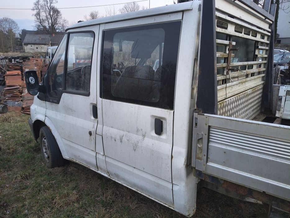Karoseria Ford Transit MK6 brygadowka z paką 2,0 TDDI 2003r osobowa