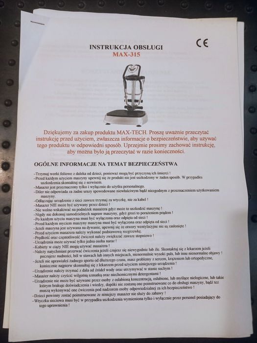 Platforma wibracyjna i pas masujący