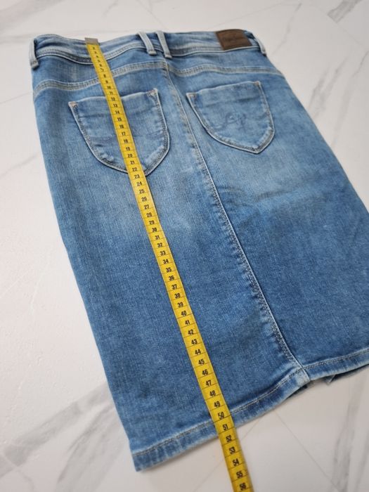 Spodnica S  Pepe Jeans jeansowa denim prosta bawełna  jak nowa