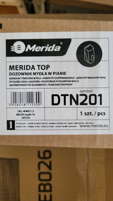 Dozownik Mydła w Piance MERIDA + Mydło w Piance GRATIS