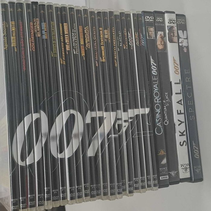 Pack 2 com 25 Filmes do 007 (24+1), inclui o Spectre