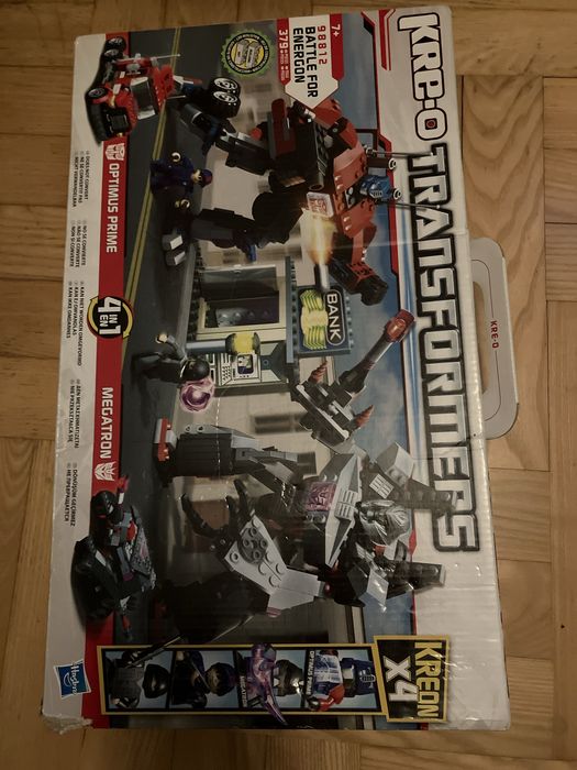 Kolekcjonerski fabrycznie nowy zestaw transformers Megatron Optimus Prime Kre-o 379 el. 98812 Battle for Energon