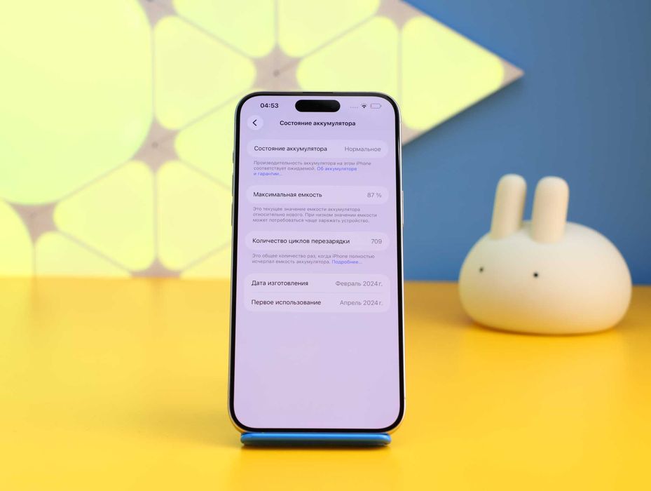 Смартфон Apple iPhone 15 Pro Max 256GB White (155093) Б/У З ГАРАНТІЄЮ