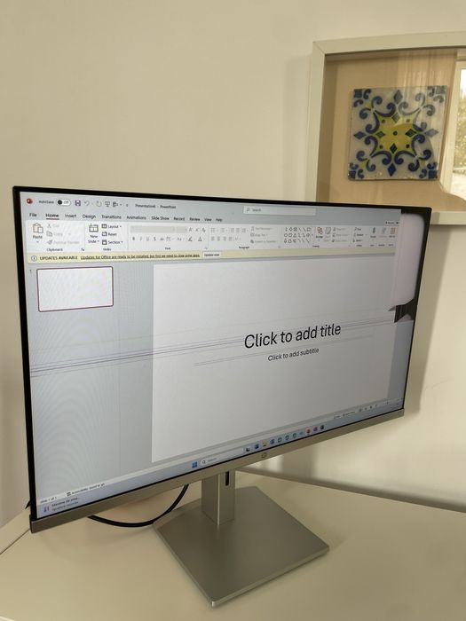 Monitor HP M24H (com avaria)