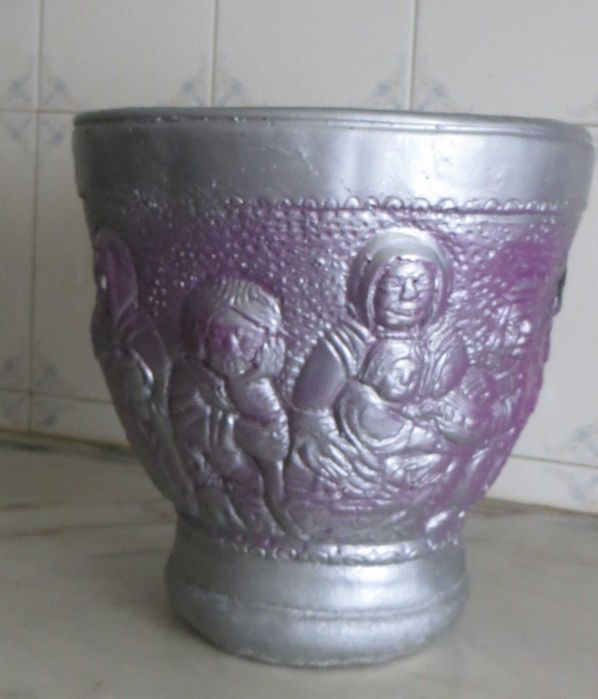 Vaso Rural para Plantas exterior/ interior feito e trabalhado à mão