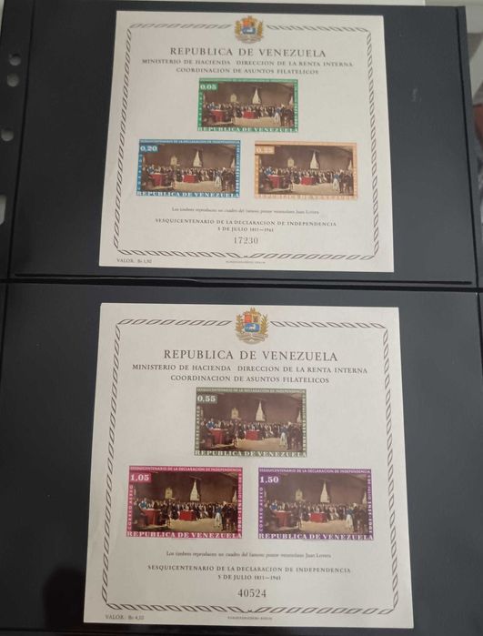 selos conjunto venezuela 19 em total