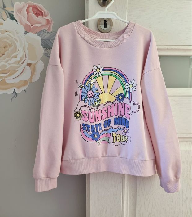 Bluza z ozdobnym przodem roz 140cm