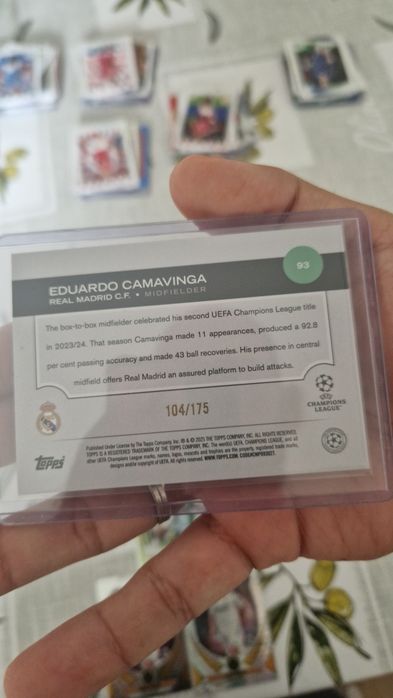 Lote 13 Cartas Real Madrid – Camavinga /175 Numerada, Endrick, Arda Güler, Bellingham
