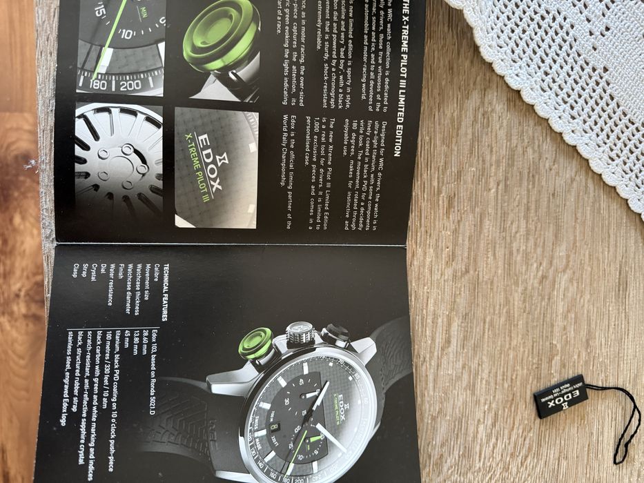 Zegarek EDOX wersja limitowana