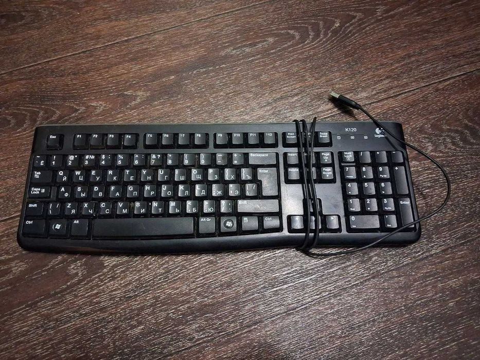 Провідна клавіатура Logitech K120 USB Б/У. Робоча, для ПК/ноутбука