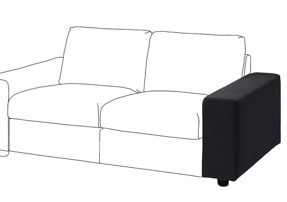 VIMLE
Pokrycie podłokietnika, szeroki/Saxemara czarnoniebieski