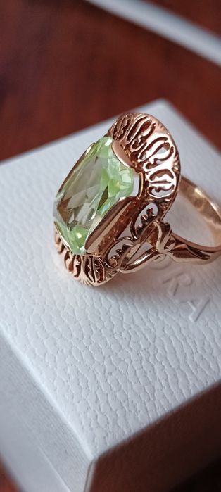 Złoty pierścionek Warmet r.14