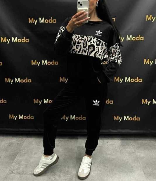 S.M.L-Welurowy dres damski.
