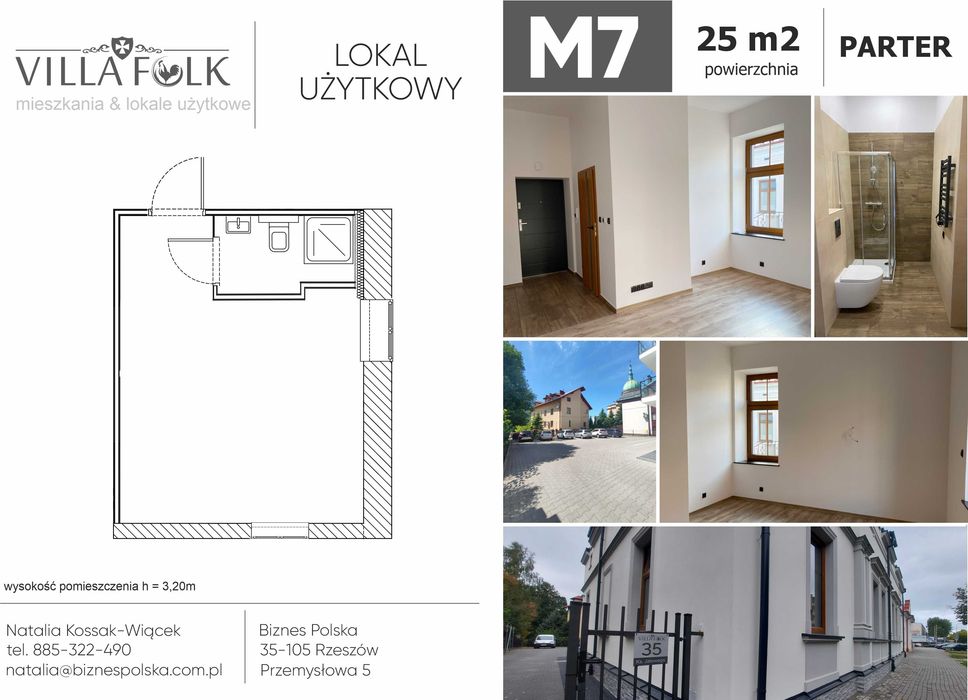 Lokal 25 m2 w centrum Rzeszowa - ul. Jałowego