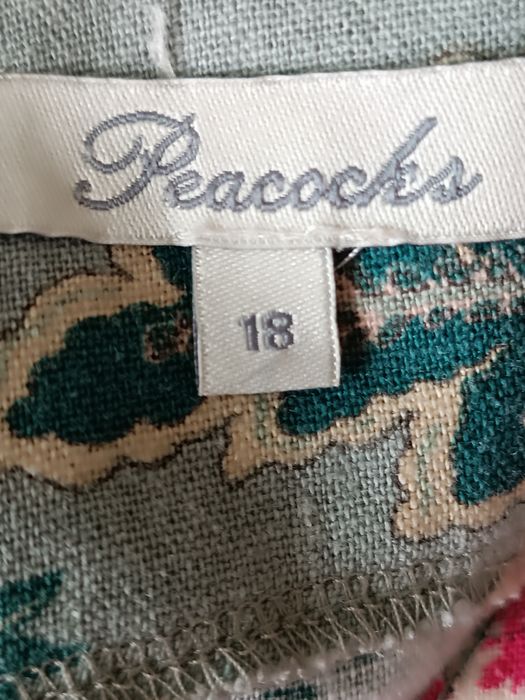 Плаття платье сукня колекційне  льон лен Peacocks р. 52-54-56