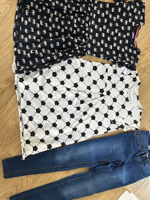 R.158 sukienki letnie spodnie jeansowe