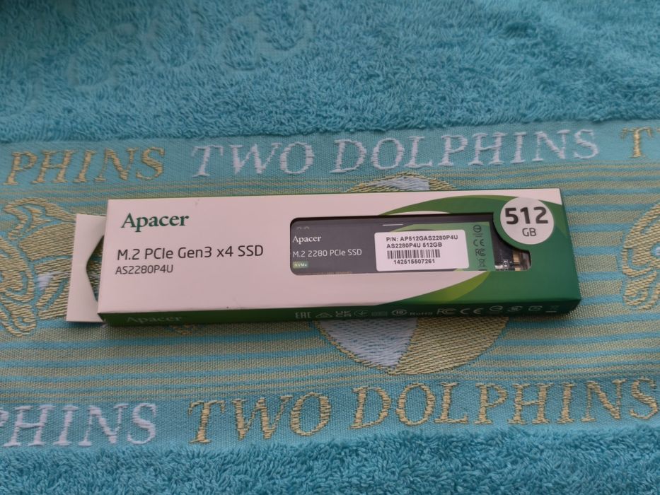 SSD M.2 2280 Apacer AS2280P4U 512GB PCIe Gen3x4