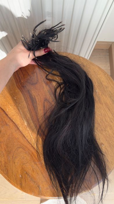 Naturalne włosy słowiańskie czarne