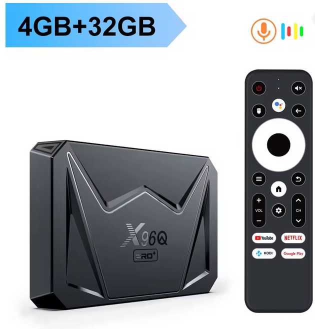 Новий TV Box X96Q Pro Plus 4/32 H728 Android 14 Смарт ТВ Бокс