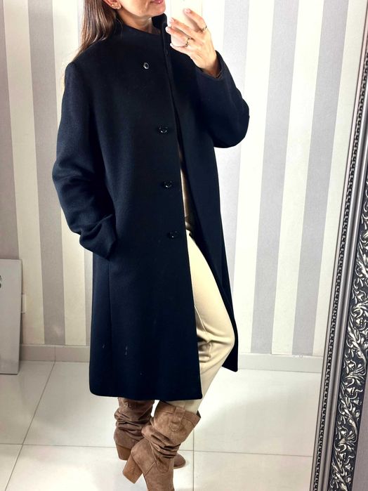 CINZIA ROCCA Ekskluzywny płaszcz wełna włoski XL