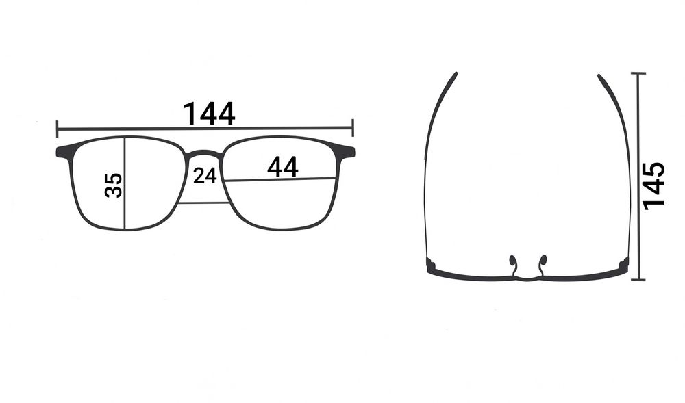 Okulary do komputera zerówki tytan gotyckie unisex