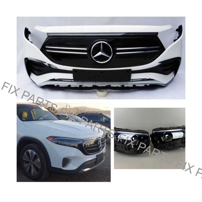 Крылья Mercedes-Benz EQT оригинал + капот, бампер, решетка