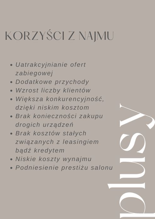 Onda, Alma, Lightsheer, Icoone  WYNAJEM