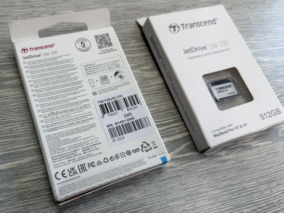 MacBook JetDrive Transcend Lite 330 / 14 - 16 / 512 GB